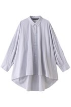 【ミズイロ インド/mizuiro ind】のstripe wide shirt シャツ l.gray|ID:prp329100002989280