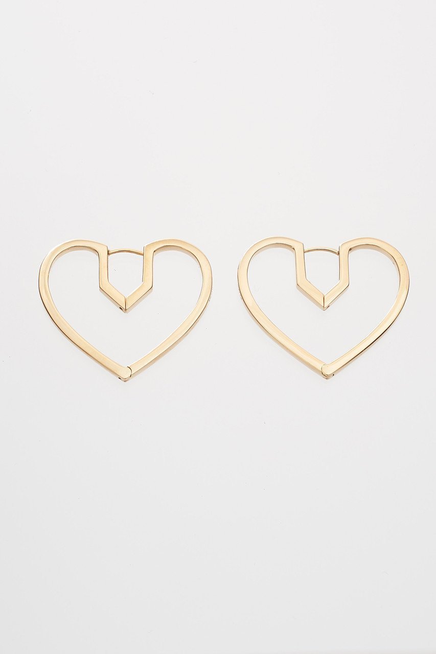 【プラウ/PLOW】のHug Heart Hoop ピアス M インテリア・キッズ・メンズ・レディースファッション・服の通販 founy(ファニー) 　ファッション　Fashion　レディースファッション　Fashion for Women　ジュエリー　Jewelry　ファッションリング　Fashion Rings　イヤリング・フープ・ドロップタイプ　Hoop, Drop & Clip Earrings　イヤリング　Earrings　シンプル　Simple, Minimal　ゴールド|ID: prp329100002989287 ipo3291000000035472663