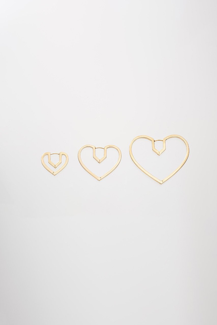 【プラウ/PLOW】のHug Heart Hoop ピアス M 人気、トレンドファッション・服の通販 founy(ファニー) 　ファッション　Fashion　レディースファッション　Fashion for Women　ジュエリー　Jewelry　ファッションリング　Fashion Rings　イヤリング・フープ・ドロップタイプ　Hoop, Drop & Clip Earrings　イヤリング　Earrings　シンプル　Simple, Minimal　other-4|ID: prp329100002989287 ipo3291000000035472666