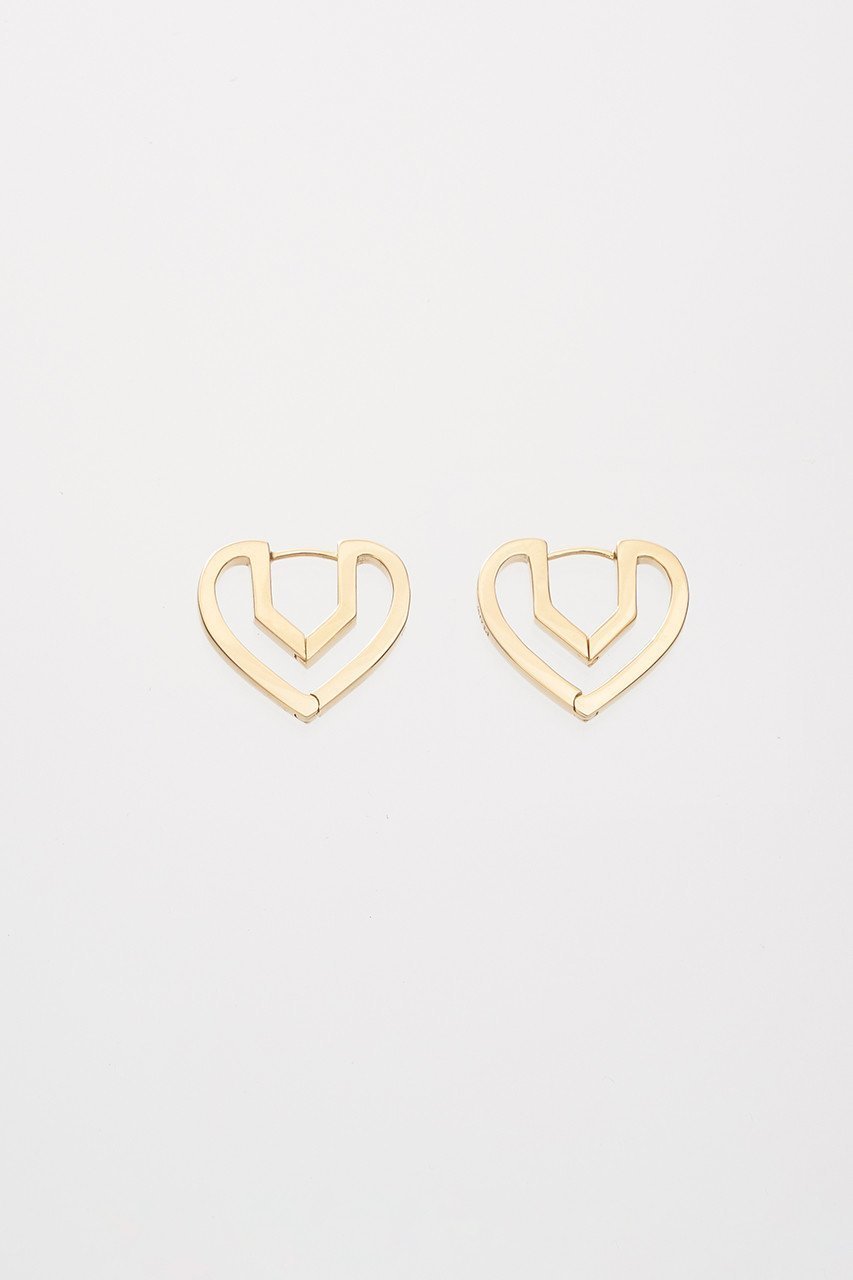 【プラウ/PLOW】のHug Heart Hoop ピアス S インテリア・キッズ・メンズ・レディースファッション・服の通販 founy(ファニー) 　ファッション　Fashion　レディースファッション　Fashion for Women　ジュエリー　Jewelry　ファッションリング　Fashion Rings　イヤリング・フープ・ドロップタイプ　Hoop, Drop & Clip Earrings　イヤリング　Earrings　シンプル　Simple, Minimal　ゴールド|ID: prp329100002989288 ipo3291000000031914135