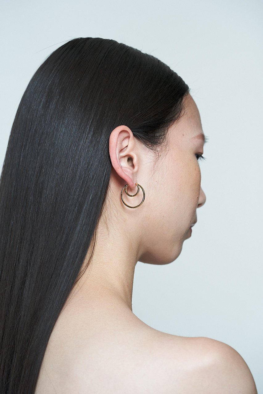 【プラウ/PLOW】のHug Moon Hoop ピアス M 人気、トレンドファッション・服の通販 founy(ファニー) 　ファッション　Fashion　レディースファッション　WOMEN　ジュエリー　Jewelry　リング　Rings　イヤリング　Earrings　イヤリング　Earrings　シンプル　Simple　other-2|ID: prp329100002989289 ipo3291000000031914147