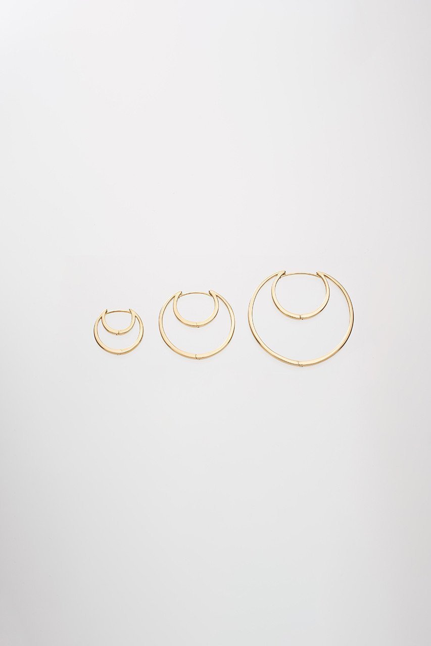 【プラウ/PLOW】のHug Moon Hoop ピアス M 人気、トレンドファッション・服の通販 founy(ファニー) 　ファッション　Fashion　レディースファッション　Fashion for Women　ジュエリー　Jewelry　ファッションリング　Fashion Rings　イヤリング・フープ・ドロップタイプ　Hoop, Drop & Clip Earrings　イヤリング　Earrings　シンプル　Simple, Minimal　other-4|ID: prp329100002989289 ipo3291000000036200225