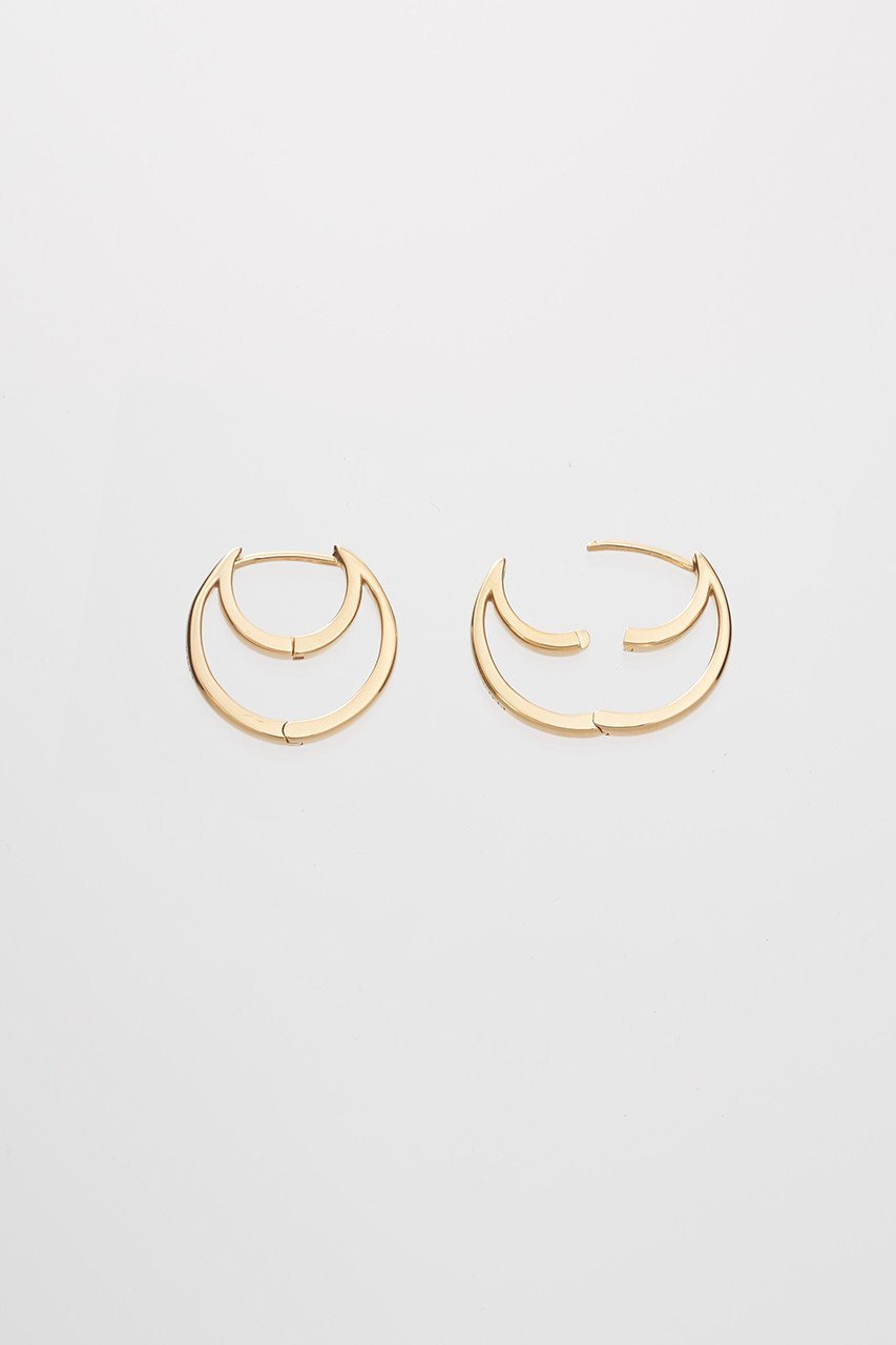 【プラウ/PLOW】のHug Moon Hoop ピアス S 人気、トレンドファッション・服の通販 founy(ファニー) 　ファッション　Fashion　レディースファッション　Fashion for Women　ジュエリー　Jewelry　ファッションリング　Fashion Rings　イヤリング・フープ・ドロップタイプ　Hoop, Drop & Clip Earrings　イヤリング　Earrings　シンプル　Simple, Minimal　other-3|ID: prp329100002989290 ipo3291000000031914154