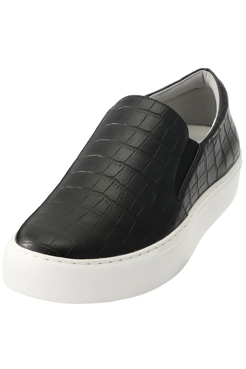 【ダニエラ アンド ジェマ/Daniella & GEMMA】の【レイン対応】クロコ型押しスリッポン インテリア・キッズ・メンズ・レディースファッション・服の通販 founy(ファニー) 　ファッション　Fashion　レディースファッション　Fashion for Women　クロコ　Crocodile, Croc Embossed　スニーカー　Sneakers, Trainers　スリッポン　Slip-On, Loafer　フィット　Fit, Slim Fit　フラット　Flat, Flat Shoes　レイン　Rain, Rainproof　軽量　Lightweight, Ultra Light　ブラック型押し|ID: prp329100002993488 ipo3291000000036602052