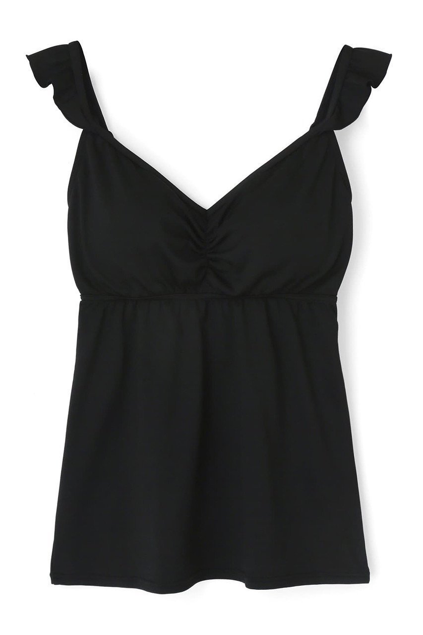 【レイール/Reir】の【Reir Beach】JL NAIRトップス インテリア・キッズ・メンズ・レディースファッション・服の通販 founy(ファニー) 　ファッション　Fashion　レディースファッション　Fashion for Women　トップス・カットソー　Cut & Sew Tops　キャミソール&ノースリーブ　Camisoles & Sleeveless Tops　シャツ・ブラウス・オフィスカジュアル　Elegant Blouses & Button-Ups　ロングTシャツ・Tシャツ　Longline T-Shirts & Tees　カットソー・ベーシックTシャツ　Cut-and-Sewn Tops / Stretch Tees & Basics　おすすめ　Recommended / Our Picks　なめらか　Smooth, Silky Texture　ガーリー　Girly, Feminine Style　キャミソール　Camisole, Spaghetti Strap Top　タンク　Tank Top, Sleeveless Top　フィット　Fit, Slim Fit　フリル　Frill, Ruffle　メッシュ　Mesh, Net Fabric　水着　Swimsuit, Swimwear　ブラック|ID: prp329100003014142 ipo3291000000036678011