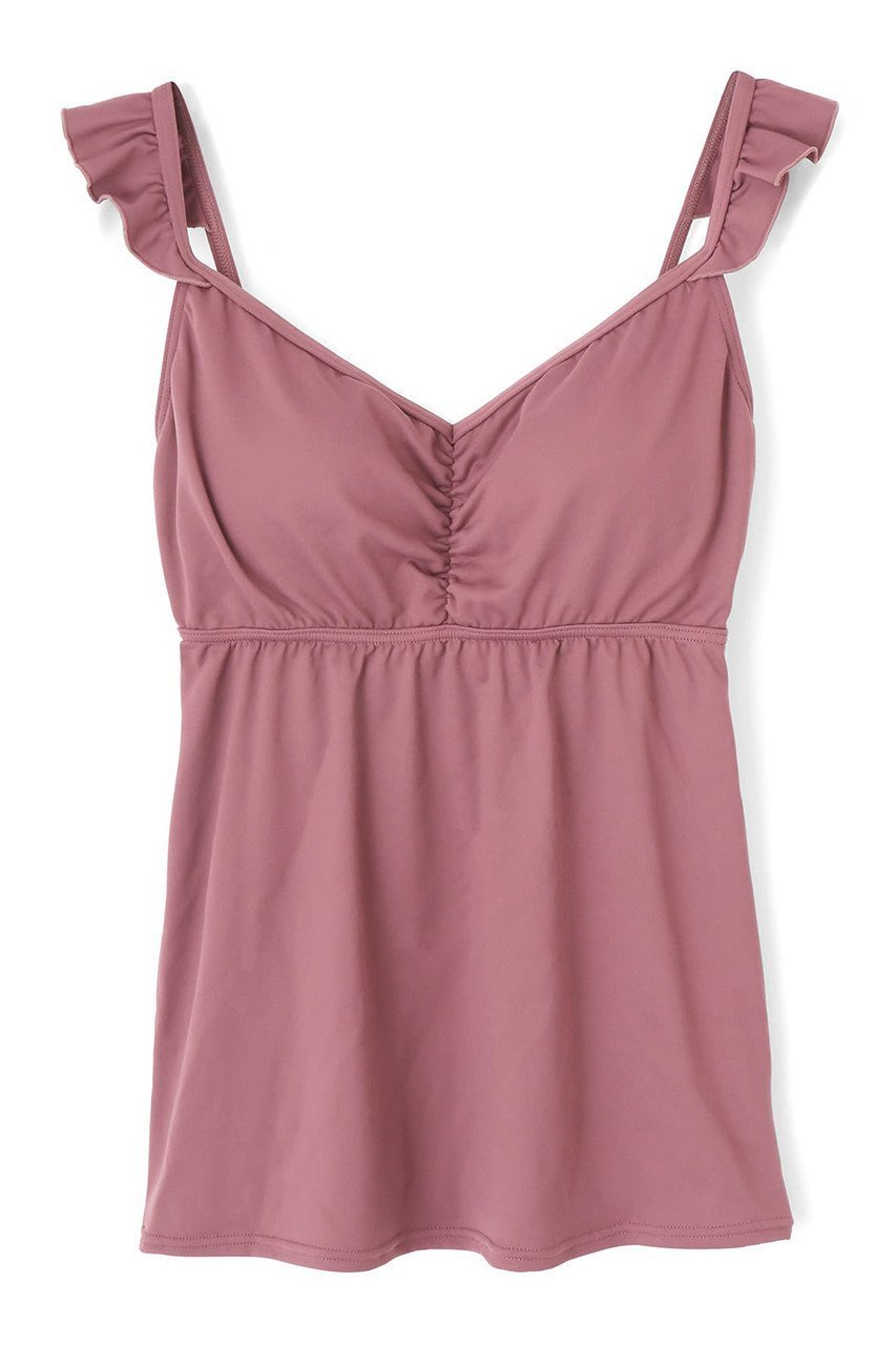 【レイール/Reir】の【Reir Beach】JL NAIRトップス インテリア・キッズ・メンズ・レディースファッション・服の通販 founy(ファニー) 　ファッション　Fashion　レディースファッション　Fashion for Women　トップス・カットソー　Cut & Sew Tops　キャミソール&ノースリーブ　Camisoles & Sleeveless Tops　シャツ・ブラウス・オフィスカジュアル　Elegant Blouses & Button-Ups　ロングTシャツ・Tシャツ　Longline T-Shirts & Tees　カットソー・ベーシックTシャツ　Cut-and-Sewn Tops / Stretch Tees & Basics　おすすめ　Recommended / Our Picks　なめらか　Smooth, Silky Texture　ガーリー　Girly, Feminine Style　キャミソール　Camisole, Spaghetti Strap Top　タンク　Tank Top, Sleeveless Top　フィット　Fit, Slim Fit　フリル　Frill, Ruffle　メッシュ　Mesh, Net Fabric　水着　Swimsuit, Swimwear　ピンク|ID: prp329100003014142 ipo3291000000036678012