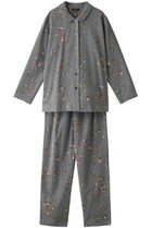 【イクコ/IKUKO】の綾ネル花柄プリント 襟付きパジャマ 人気、トレンドファッション・服の通販 founy(ファニー) ファッション Fashion レディースファッション Fashion for Women おすすめ Recommended / Our Picks セットアップ Set-Up, Coordinated Outfit ターバン Turban, Headband パジャマ Pajamas, Sleepwear フェミニン Feminine, Girly フラワー Flower, Floral プリント Print, Printed Pattern A/W・秋冬 Autumn/Winter thumbnail グレー|ID: prp329100003014149 ipo3291000000032832081