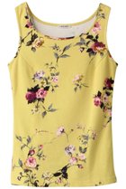 【イクコ/IKUKO】のスムース花柄起毛 タンクトップ イエロー|ID: prp329100003014155 ipo3291000000036001065