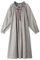 【イクコ/IKUKO / GOODS】の杢糸ダブルガーゼ ラグランスリーブネグリジェ グレーチェック|ID: prp329100003014158 ipo3291000000032832145