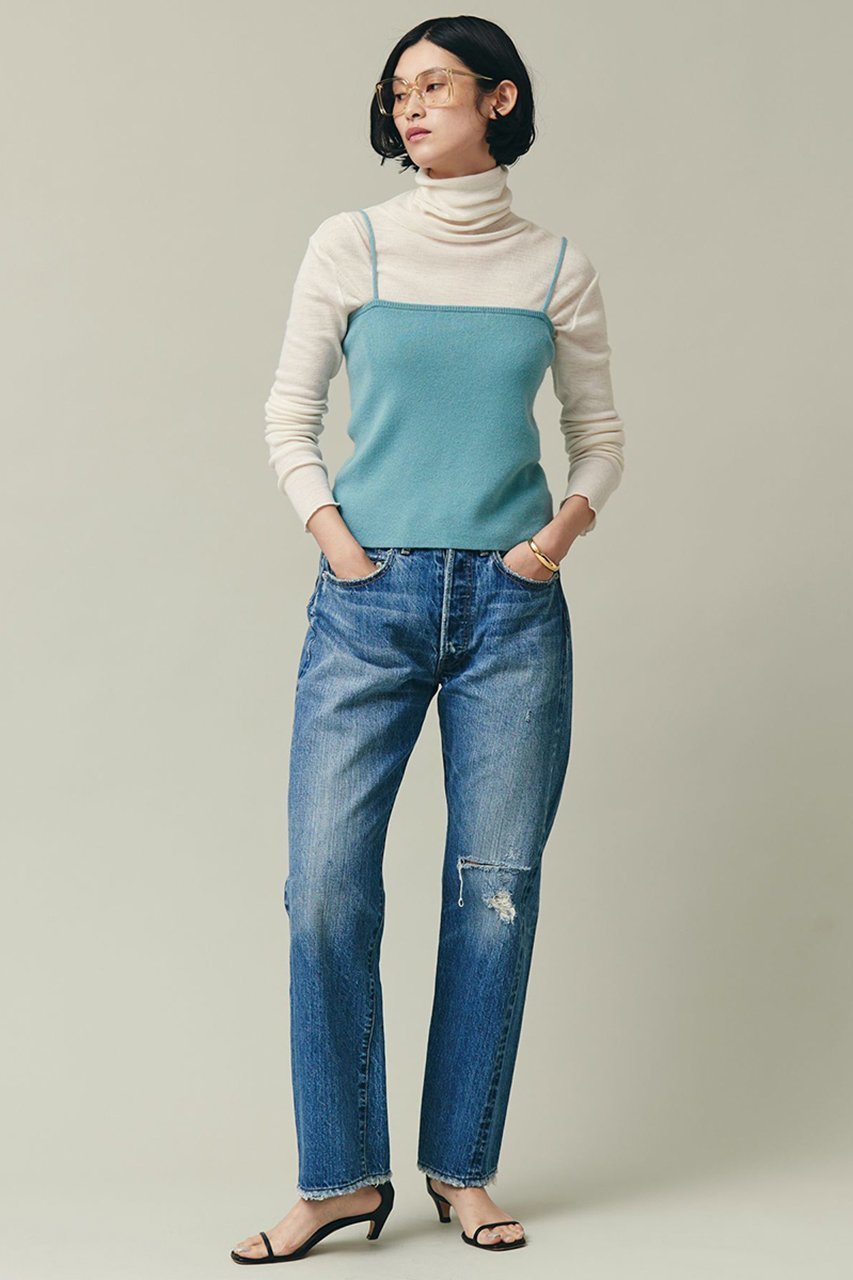 【カレンソロジー/Curensology】の〈&RC〉セルビッチクラッシュデニムパンツ 人気、トレンドファッション・服の通販 founy(ファニー) 　ファッション　Fashion　レディースファッション　WOMEN　パンツ　Pants　デニムパンツ　Denim Pants　カットソー　Cut And Sew　シンプル　Simple　デニム　Denim　ハンド　Hand　パターン　Pattern　ポケット　Pocket　再入荷　Restock/Back In Stock/Re Arrival　おすすめ　Recommend　other-8|ID: prp329100003016848 ipo3291000000031421329