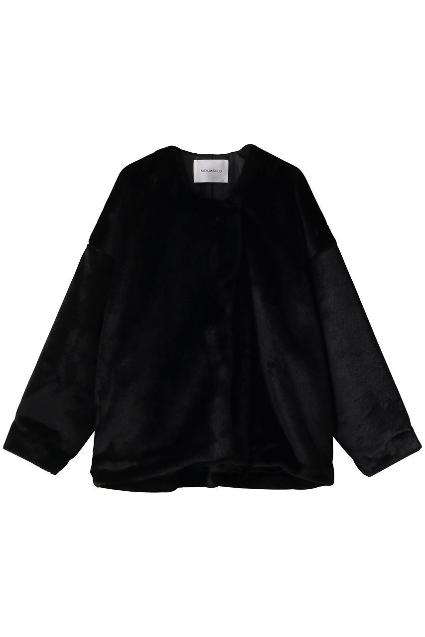 【ミディウミソリッド/MIDIUMISOLID】のfur blouson ブルゾン インテリア・キッズ・メンズ・レディースファッション・服の通販 founy(ファニー) 　ファッション　Fashion　レディースファッション　Fashion for Women　アウター　Coat / Outerwear Collection　レディースジャケット・軽アウター　Jackets　ブルゾンジャケット・スポーティアウター　Blouson Jackets　シンプル　Simple, Minimal　ジャケット　Jacket, Outerwear　ブルゾン　Blouson, Bomber Jacket　ベーシック　Basic, Essential　black|ID: prp329100003019368 ipo3291000000035371533