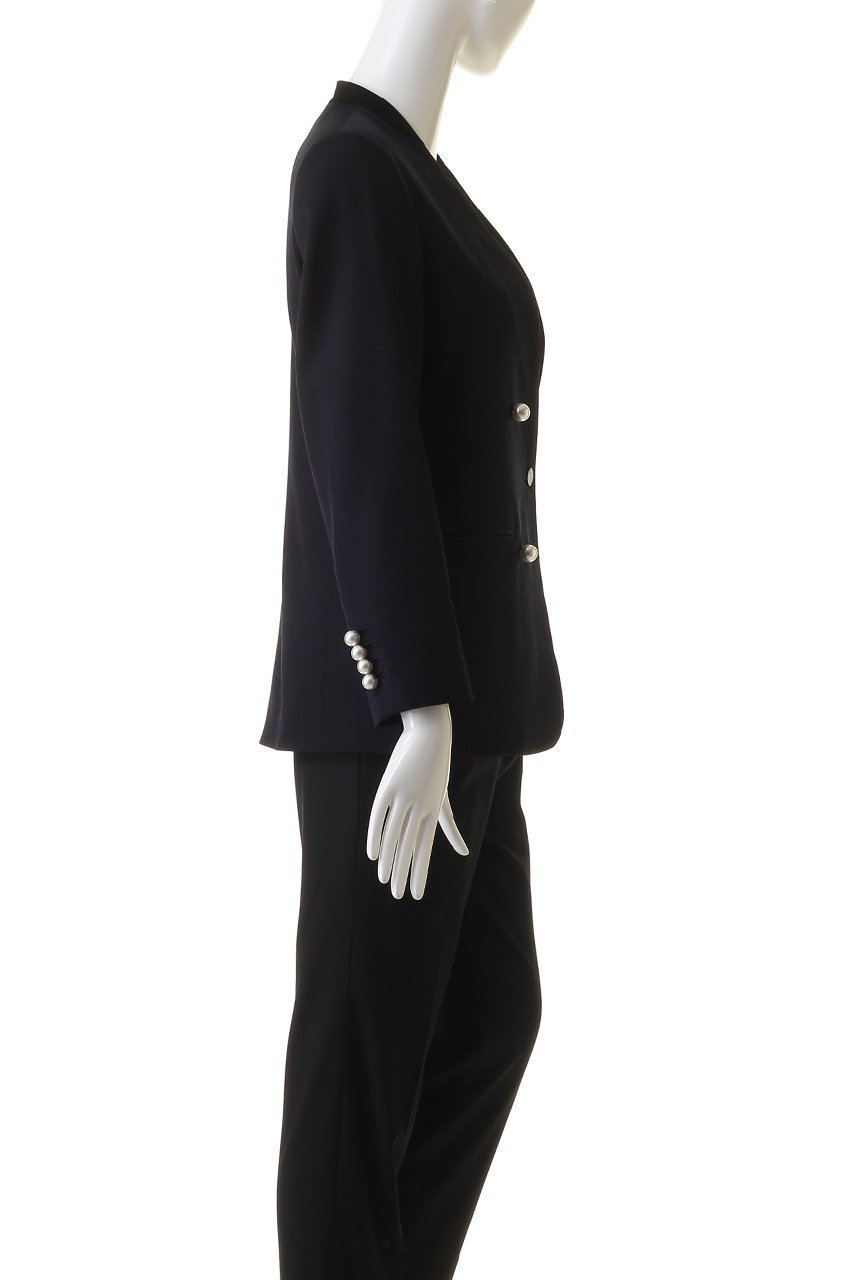 【チノ/CINOH】のBLACK FORMAL ノーカラージャケット 人気、トレンドファッション・服の通販 founy(ファニー) 　ファッション　Fashion　レディースファッション　Fashion for Women　アウター　Coat / Outerwear Collection　レディースジャケット・軽アウター　Jackets　ノーカラージャケット / シンプル上品コーデ　Collarless Jackets　エレガント 上品　Elegant　オケージョン　Occasion Wear　シンプル　Simple, Minimal　ジャケット　Jacket, Outerwear　パール　Pearl, Pearl Accent　フロント　Front, Front Design　マニッシュ　Mannish, Boyish　定番　Standard, Basic Item　other-3|ID: prp329100003026933 ipo3291000000032936128