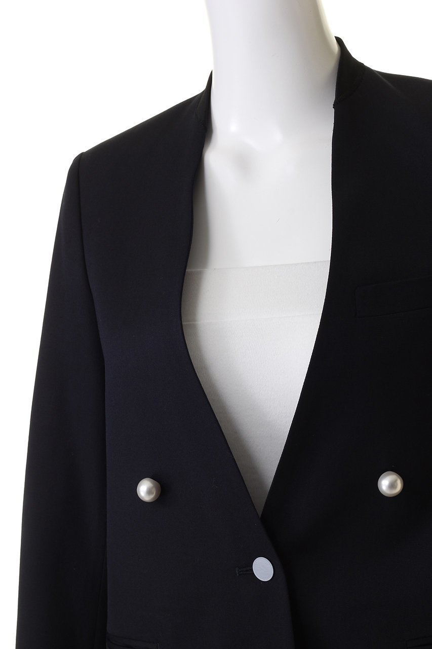 【チノ/CINOH】のBLACK FORMAL ノーカラージャケット 人気、トレンドファッション・服の通販 founy(ファニー) 　ファッション　Fashion　レディースファッション　Fashion for Women　アウター　Coat / Outerwear Collection　レディースジャケット・軽アウター　Jackets　ノーカラージャケット / シンプル上品コーデ　Collarless Jackets　エレガント 上品　Elegant　オケージョン　Occasion Wear　シンプル　Simple, Minimal　ジャケット　Jacket, Outerwear　パール　Pearl, Pearl Accent　フロント　Front, Front Design　マニッシュ　Mannish, Boyish　定番　Standard, Basic Item　other-5|ID: prp329100003026933 ipo3291000000032936140