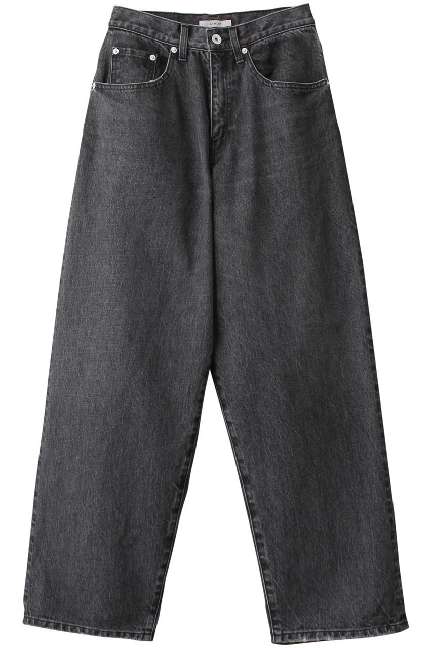 【チノ/CINOH】のデニムワイドテーパードパンツ 人気、トレンドファッション・服の通販 founy(ファニー) 　ファッション　Fashion　レディースファッション　Fashion for Women　パンツ　Pants & Trousers　デニムパンツ・ジーンズ・美脚デニム　Denim Jeans & Pants　シルケット　Silket, Silky Cotton　デニム　Denim, Jeans Material　ワイド　Wide, Wide Fit　 other-1|ID: prp329100003026934 ipo3291000000032830958