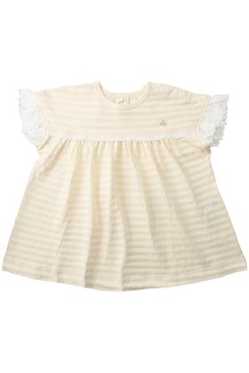 【プリスティン/PRISTINE】 【KIDSシャドウボーダーレース付きワンピース人気、トレンドファッション・服の通販 founy(ファニー) ファッション Fashion レディースファッション Fashion for Women ワンピース Dresses ユニセックス Unisex, Genderless シャドー Shadow, Subtle Pattern シルバー Silver, Metallic Silver フェミニン Feminine, Girly ベビー Baby, Babywear ボーダー Border, Stripe レース Lace, Lace Fabric 半袖 Short Sleeve, Half Sleeve |ID:prp329100003029006