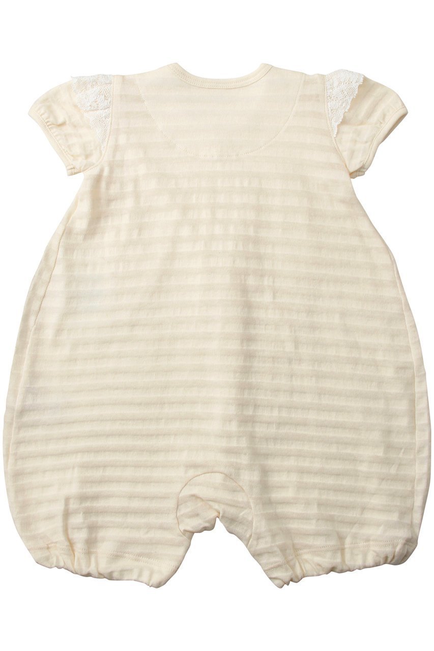 【プリスティン/PRISTINE / KIDS】の【KIDSシャドウボーダーレース付きグレコ 人気、トレンドファッション・服の通販 founy(ファニー) 　ファッション　Fashion　キッズファッション　KIDS　トップス・カットソー　Tops/Tees/Kids　ユニセックス　Unisex　シャドー　Shadow　シルバー　Silver　バルーン　Balloon　フェミニン　Feminine　ベビー　Baby　ボーダー　Border　レース　Race　半袖　Short Sleeve　other-2|ID: prp329100003029007 ipo3291000000031420996
