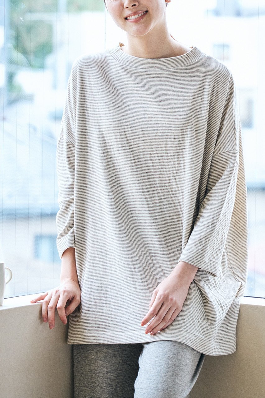 【プリスティン/PRISTINE】のヤクボーダーモックネックプルオーバー 人気、トレンドファッション・服の通販 founy(ファニー) 　ファッション　Fashion　レディースファッション　Fashion for Women　トップス・カットソー　Cut & Sew Tops　ニット　Knit Tops & Sweaters　カジュアルプルオーバー・ニットトップス　Pullovers & Knit Tops / Casual Pullovers　ボーダー　Border, Stripe　モックネック　Mock Neck, Short Turtleneck　other-6|ID: prp329100003029010 ipo3291000000036906659