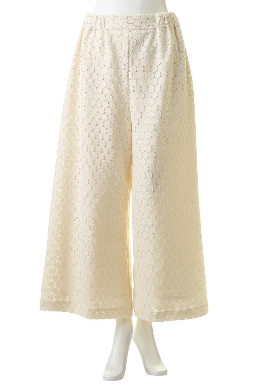 【プリスティン/PRISTINE】のサークルラッセルパンツ 人気、トレンドファッション・服の通販 founy(ファニー) 　ファッション　Fashion　レディースファッション　Fashion for Women　パンツ　Pants & Trousers　おすすめ　Recommended / Our Picks　サークル　Circle, Round Design　ジャケット　Jacket, Outerwear　セットアップ　Set-Up, Coordinated Outfit　ラッセル　Raschel, Raschel Lace　レース　Lace, Lace Fabric　ワイド　Wide, Wide Fit　other-2|ID: prp329100003029011 ipo3291000000036577938