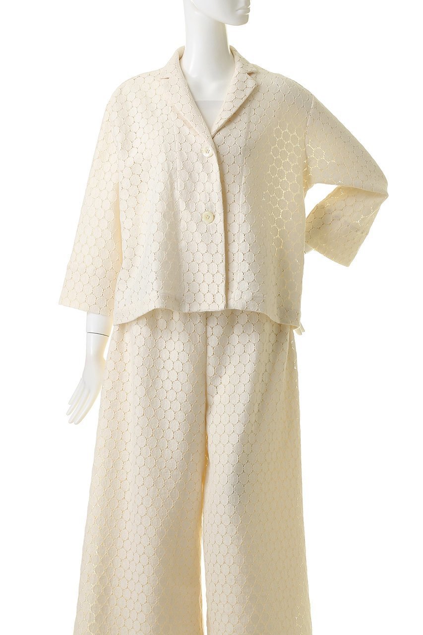 【プリスティン/PRISTINE】のサークルラッセルJK 人気、トレンドファッション・服の通販 founy(ファニー) 　ファッション　Fashion　レディースファッション　Fashion for Women　アウター　Coat / Outerwear Collection　レディースジャケット・軽アウター　Jackets　おすすめ　Recommended / Our Picks　サークル　Circle, Round Design　ジャケット　Jacket, Outerwear　セットアップ　Set-Up, Coordinated Outfit　ラッセル　Raschel, Raschel Lace　レース　Lace, Lace Fabric　other-2|ID: prp329100003029012 ipo3291000000032914171