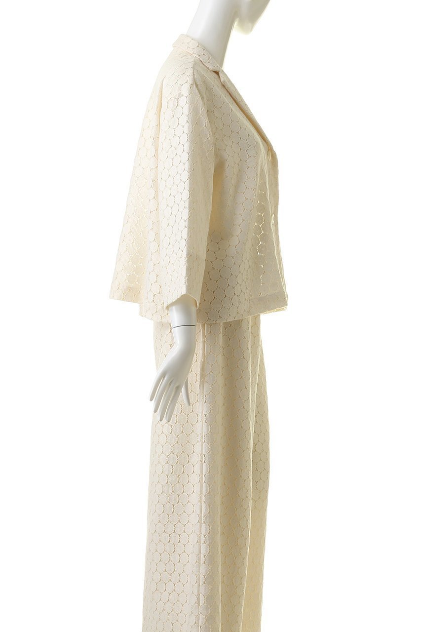 【プリスティン/PRISTINE】のサークルラッセルJK 人気、トレンドファッション・服の通販 founy(ファニー) 　ファッション　Fashion　レディースファッション　Fashion for Women　アウター　Coat / Outerwear Collection　レディースジャケット・軽アウター　Jackets　おすすめ　Recommended / Our Picks　サークル　Circle, Round Design　ジャケット　Jacket, Outerwear　セットアップ　Set-Up, Coordinated Outfit　ラッセル　Raschel, Raschel Lace　レース　Lace, Lace Fabric　other-3|ID: prp329100003029012 ipo3291000000032914180