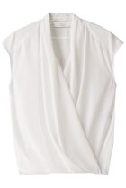 【ベイジ,/BEIGE,】のOLIVE(オリーブ)/ハーフスリーブブラウス ホワイト|ID: prp329100003031019 ipo3291000000036402305