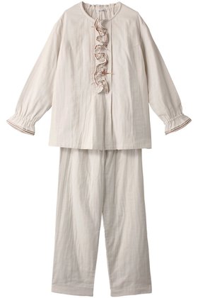 【イクコ/IKUKO】のトリプルガーゼ パジャマ 人気、トレンドファッション・服の通販 founy(ファニー) ファッション Fashion レディースファッション Fashion for Women サテン Satin, Glossy Fabric トリプル Triple, Three Layers パジャマ Pajamas, Sleepwear フェミニン Feminine, Girly フリル Frill, Ruffle リボン Ribbon, Bow |ID:prp329100003031092
