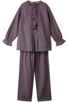 【イクコ/IKUKO】のトリプルガーゼ パジャマ 人気、トレンドファッション・服の通販 founy(ファニー) ファッション Fashion レディースファッション Fashion for Women サテン Satin, Glossy Fabric トリプル Triple, Three Layers パジャマ Pajamas, Sleepwear フェミニン Feminine, Girly フリル Frill, Ruffle リボン Ribbon, Bow thumbnail パープル|ID: prp329100003031092 ipo3291000000032832172