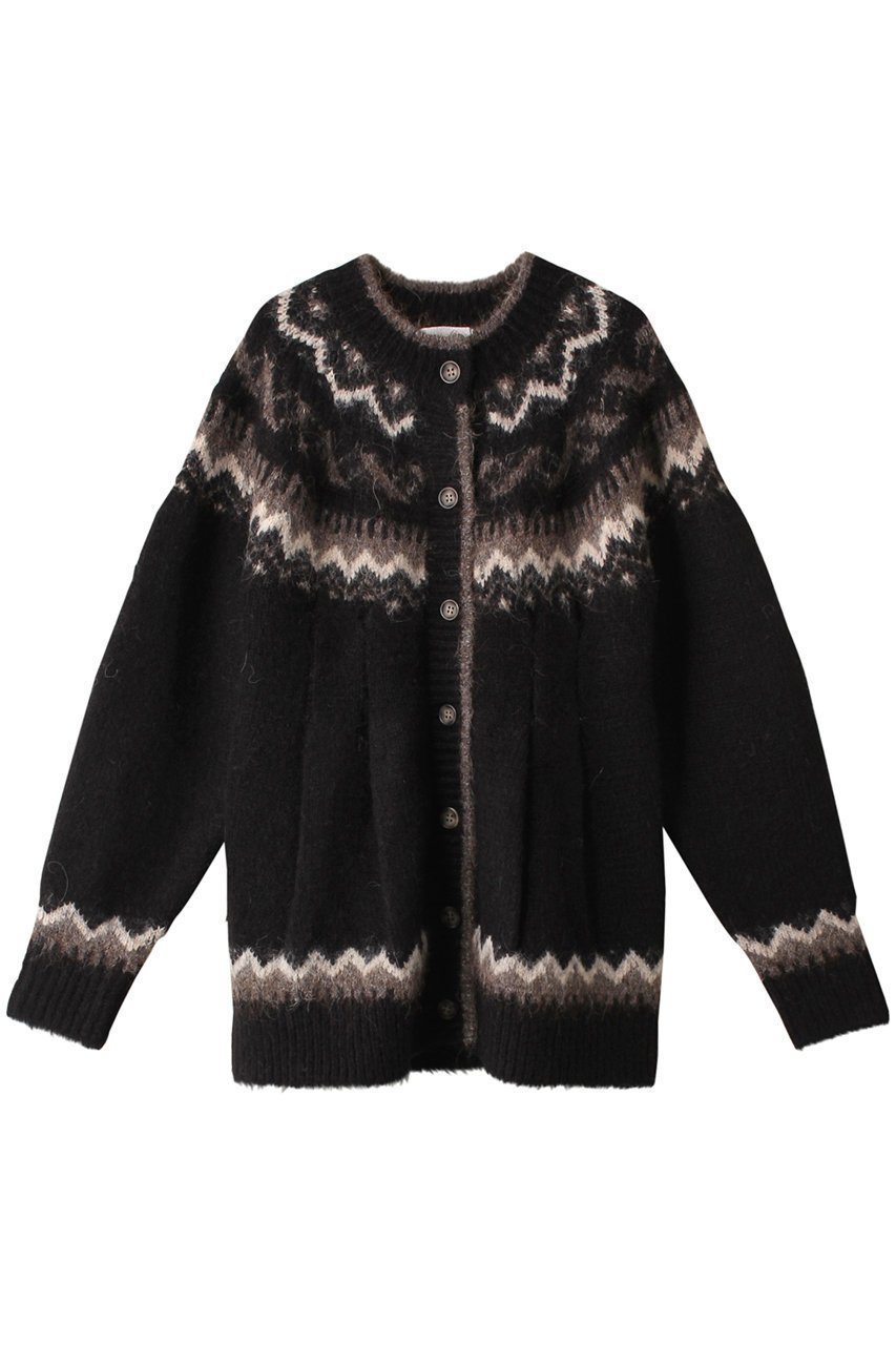 【クラネ/CLANE】のNORDIC WAIST SHAPE C/D インテリア・キッズ・メンズ・レディースファッション・服の通販 founy(ファニー) 　ファッション　Fashion　レディースファッション　Fashion for Women　トップス・カットソー　Cut & Sew Tops　ニット　Knit Tops & Sweaters　カーディガン・羽織り　Layered Style Cardigans　カーディガン　Cardigan, Knitwear　シェイプ　Shape, Slim Fit　A/W・秋冬　Autumn/Winter　ブラック|ID: prp329100003033690 ipo3291000000036499943