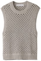 【プリスティン/PRISTINE】のCLYメッシュ編みベスト 人気、トレンドファッション・服の通販 founy(ファニー) ファッション Fashion レディースファッション Fashion for Women トップス・カットソー Cut & Sew Tops ニット Knit Tops & Sweaters ベスト&ジレ / 重ね着スタイル Vests & Gilets カジュアルプルオーバー・ニットトップス Pullovers & Knit Tops / Casual Pullovers シアー Sheer, See-Through シンプル Simple, Minimal ベスト Vest, Waistcoat メッシュ Mesh, Net Fabric リネン Linen, Linen Fabric 畦 Ribbed Knit thumbnail グレー|ID: prp329100003046275 ipo3291000000036531380