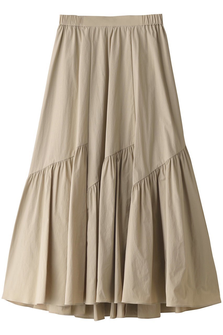【アルアバイル/allureville】のバイヤスキリカエギャザースカート インテリア・キッズ・メンズ・レディースファッション・服の通販 founy(ファニー) 　ファッション　Fashion　レディースファッション　WOMEN　スカート　Skirt　ロングスカート　Long Skirt　ギャザー　Gather　ロング　Long　ベージュ|ID: prp329100003053740 ipo3291000000021629954