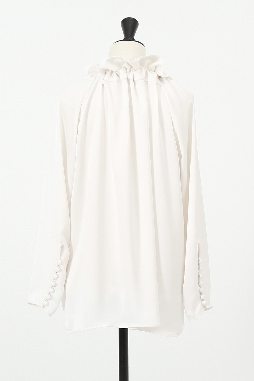 【デザイン ワークス/DESIGN WORKS】のサテンリボンブラウス 人気、トレンドファッション・服の通販 founy(ファニー) 　ファッション　Fashion　レディースファッション　WOMEN　トップス・カットソー　Tops/Tshirt　シャツ/ブラウス　Shirts/Blouses　ウォッシャブル　Washable　サテン　Satin　スリーブ　Sleeve　ダブル　Double　ロング　Long　定番　Standard　長袖　Long Sleeve　other-3|ID: prp329100003053771 ipo3291000000031420378
