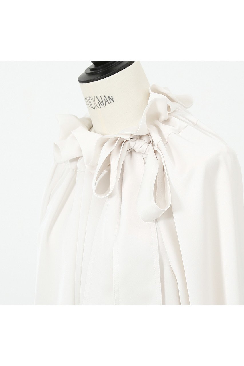 【デザイン ワークス/DESIGN WORKS】のサテンリボンブラウス 人気、トレンドファッション・服の通販 founy(ファニー) 　ファッション　Fashion　レディースファッション　WOMEN　トップス・カットソー　Tops/Tshirt　シャツ/ブラウス　Shirts/Blouses　ウォッシャブル　Washable　サテン　Satin　スリーブ　Sleeve　ダブル　Double　ロング　Long　定番　Standard　長袖　Long Sleeve　other-6|ID: prp329100003053771 ipo3291000000031420391