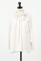 【デザイン ワークス/DESIGN WORKS】のサテンリボンブラウス オフホワイト|ID: prp329100003053771 ipo3291000000032887795