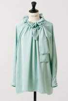 【デザイン ワークス/DESIGN WORKS】のサテンリボンブラウス グリーン1|ID: prp329100003053771 ipo3291000000032887805