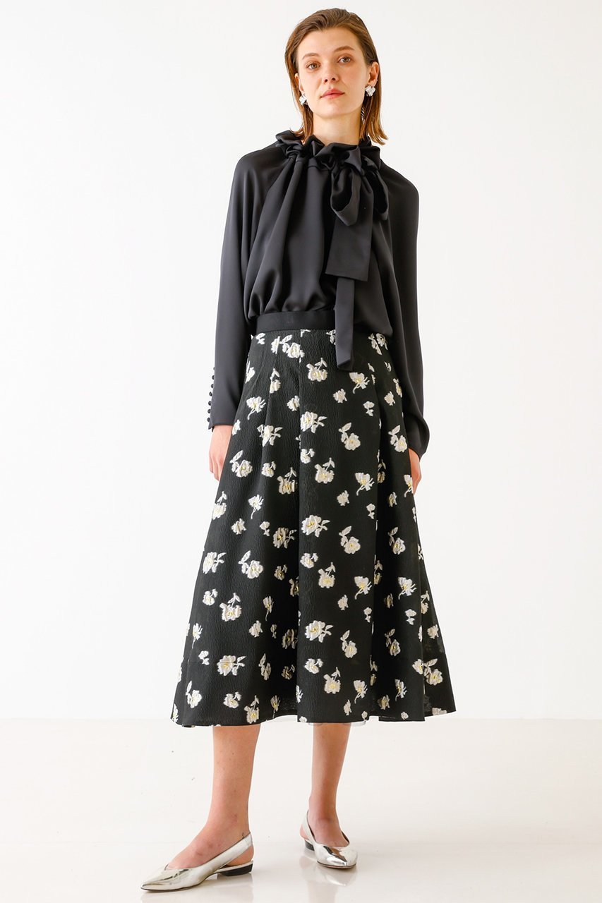 【デザイン ワークス/DESIGN WORKS】のサテンリボンブラウス 人気、トレンドファッション・服の通販 founy(ファニー) 　ファッション　Fashion　レディースファッション　Fashion for Women　トップス・カットソー　Cut & Sew Tops　シャツ・ブラウス・オフィスカジュアル　Elegant Blouses & Button-Ups　ウォッシャブル　Machine Washable　サテン　Satin, Glossy Fabric　スリーブ　Sleeve, Long Sleeve / Short Sleeve　ダブル　Double, Double-Breasted　ロング　Long, Long-Length　定番　Standard, Basic Item　長袖　Long Sleeve, Full Sleeve　other-3|ID: prp329100003053771 ipo3291000000032887815