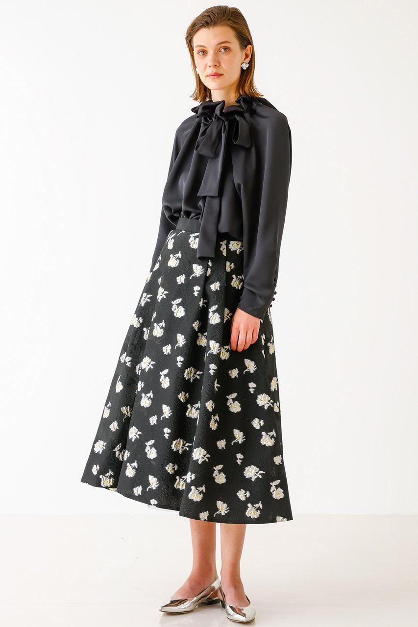 【デザイン ワークス/DESIGN WORKS】のサテンリボンブラウス 人気、トレンドファッション・服の通販 founy(ファニー) 　ファッション　Fashion　レディースファッション　Fashion for Women　トップス・カットソー　Cut & Sew Tops　シャツ・ブラウス・オフィスカジュアル　Elegant Blouses & Button-Ups　ウォッシャブル　Machine Washable　サテン　Satin, Glossy Fabric　スリーブ　Sleeve, Long Sleeve / Short Sleeve　ダブル　Double, Double-Breasted　ロング　Long, Long-Length　定番　Standard, Basic Item　長袖　Long Sleeve, Full Sleeve　other-4|ID: prp329100003053771 ipo3291000000032887819