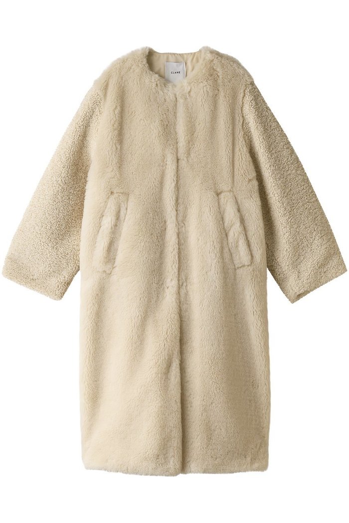 【クラネ/CLANE】のMIX FUR COCOON COAT インテリア・キッズ・メンズ・レディースファッション・服の通販 founy(ファニー) https://founy.com/ ファッション Fashion レディースファッション Fashion for Women アウター Coat / Outerwear Collection コート・ロングコート・ピーコート Long Coats, Peacoats & More シンプル Simple, Minimal ロング Long, Long-Length |ID: prp329100003053776 ipo3291000000032917844