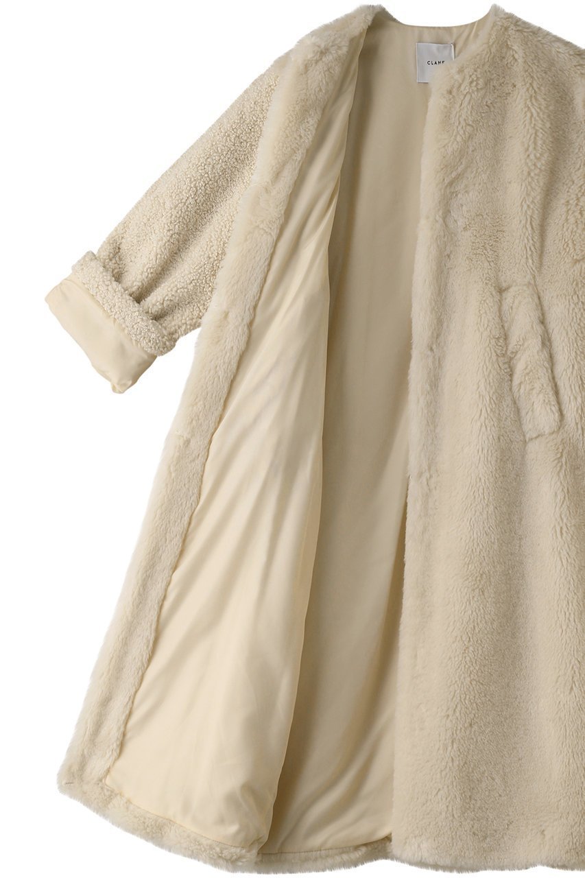 【クラネ/CLANE】のMIX FUR COCOON COAT 人気、トレンドファッション・服の通販 founy(ファニー) 　ファッション　Fashion　レディースファッション　Fashion for Women　アウター　Coat / Outerwear Collection　コート・ロングコート・ピーコート　Long Coats, Peacoats & More　シンプル　Simple, Minimal　ロング　Long, Long-Length　other-6|ID: prp329100003053776 ipo3291000000032917908