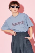 【メゾンスペシャル/MAISON SPECIAL】のFEMMEプリントTシャツ L.BLU(ライトブルー)|ID:prp329100003066651