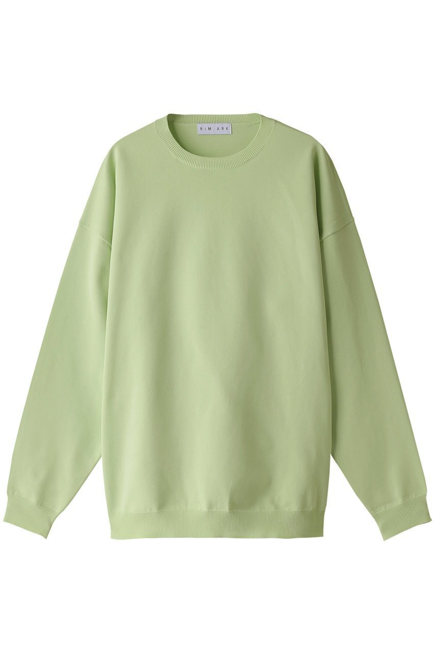 【リムアーク/RIM.ARK】のBasic R-neck knit PO(LARGE)/ニット インテリア・キッズ・メンズ・レディースファッション・服の通販 founy(ファニー) 　ファッション　Fashion　レディースファッション　Fashion for Women　トップス・カットソー　Cut & Sew Tops　ニット　Knit Tops & Sweaters　カジュアルプルオーバー・ニットトップス　Pullovers & Knit Tops / Casual Pullovers　インナー　Innerwear　カットソー　Cut and Sewn Top　スウェット / スエット　Sweatshirt, Sweatwear　定番　Standard, Basic Item　ライトグリーン|ID: prp329100003067851 ipo3291000000032964753