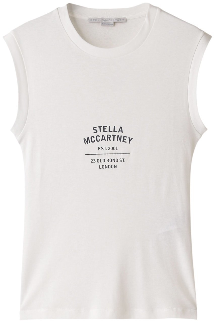 【ステラ マッカートニー/STELLA McCARTNEY】のSMC 23 Old Bond Street ノースリーブTシャツ 人気、トレンドファッション・服の通販 founy(ファニー) 　ファッション　Fashion　レディースファッション　WOMEN　トップス・カットソー　Tops/Tshirt　キャミソール / ノースリーブ　No Sleeves　シャツ/ブラウス　Shirts/Blouses　ロング / Tシャツ　T-Shirts　カットソー　Cut and Sewn　S/S・春夏　SS・Spring/Summer　インナー　キャミソール　タンク　ノースリーブ　フィット　夏　Summer　春　Spring　 other-1|ID: prp329100003069519 ipo3291000000020903100