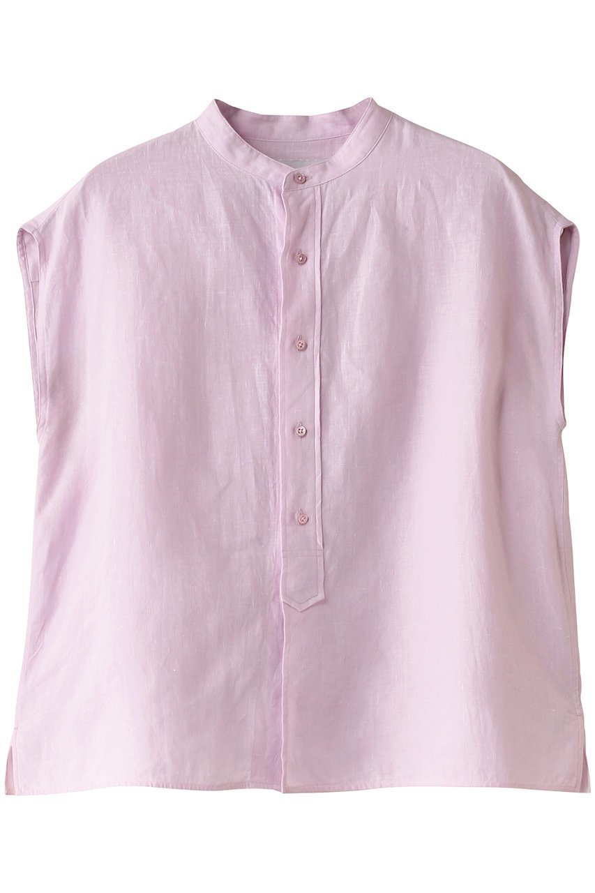 【ティッカ/TICCA】のリネンフレンチシャツ インテリア・キッズ・メンズ・レディースファッション・服の通販 founy(ファニー) 　ファッション　Fashion　レディースファッション　Fashion for Women　トップス・カットソー　Cut & Sew Tops　シャツ・ブラウス・オフィスカジュアル　Elegant Blouses & Button-Ups　カッティング　Cutting Detail　ショート　Short, Short Length　スリーブ　Sleeve, Long Sleeve / Short Sleeve　フェミニン　Feminine, Girly　フレンチ　French, French Style　リネン　Linen, Linen Fabric　リラックス　Relax, Relaxed Fit　エレガント 上品　Elegant　人気　Popular, Best Seller　ベイビーピンク|ID: prp329100003069534 ipo3291000000035473883