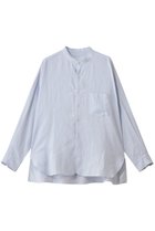 【ティッカ/TICCA】のリネンノーカラーシャツ サックス|ID: prp329100003069535 ipo3291000000036092762