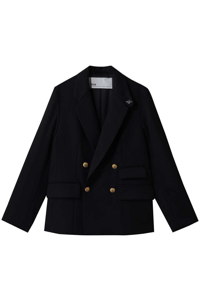 【ティッカ/TICCA】のダブルジャケット インテリア・キッズ・メンズ・レディースファッション・服の通販 founy(ファウニー) 　ファッション　Fashion　レディースファッション　Fashion for Women　アウター　Coat / Outerwear Collection　レディースジャケット・軽アウター　Jackets　ジャケット　Jacket, Outerwear　ダブル　Double, Double-Breasted　マニッシュ　Mannish, Boyish　ネイビー|ID: prp329100003069549 ipo3291000000036837504