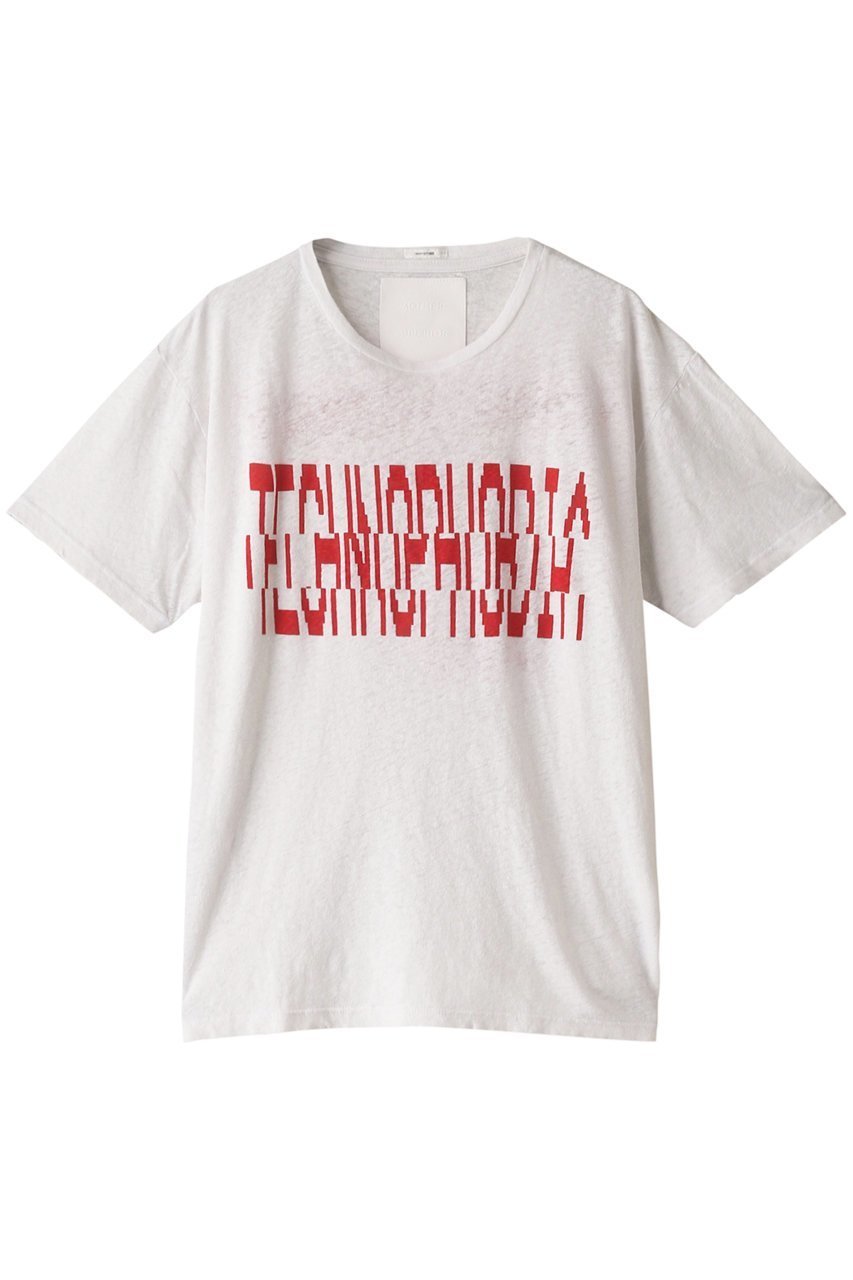 【マザー/MOTHER】の【SUPERIOR】TECHNOPHOBIA ロゴTシャツ インテリア・キッズ・メンズ・レディースファッション・服の通販 founy(ファニー) 　ファッション　Fashion　レディースファッション　WOMEN　トップス・カットソー　Tops/Tshirt　シャツ/ブラウス　Shirts/Blouses　ロング / Tシャツ　T-Shirts　カットソー　Cut and Sewn　S/S・春夏　SS・Spring/Summer　おすすめ　Recommend　ショート　スリーブ　デニム　プリント　夏　Summer　春　Spring　ホワイト|ID: prp329100003076347 ipo3291000000020960225