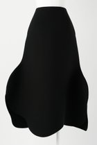 【エンフォルド/ENFOLD】のジョーゼットボンディング Wave スカート ブラック|ID:prp329100003076400
