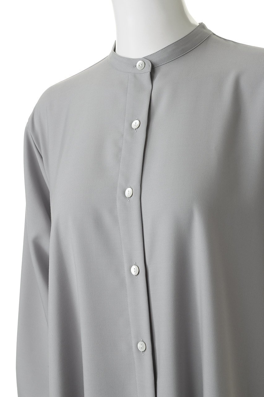 【ミズイロ インド/mizuiro ind】のT/R stand collar flare shirt OP ワンピース 人気、トレンドファッション・服の通販 founy(ファニー) 　ファッション　Fashion　レディースファッション　Fashion for Women　ワンピース　Dresses　チュニック　Tunic Tops & Dresses　おすすめ　Recommended / Our Picks　チュニック　Tunic, Long Top　ドレープ　Drape, Draping Fabric　フレア　Flare, Flared　ロング　Long, Long-Length　エレガント 上品　Elegant　other-5|ID: prp329100003082745 ipo3291000000035673927