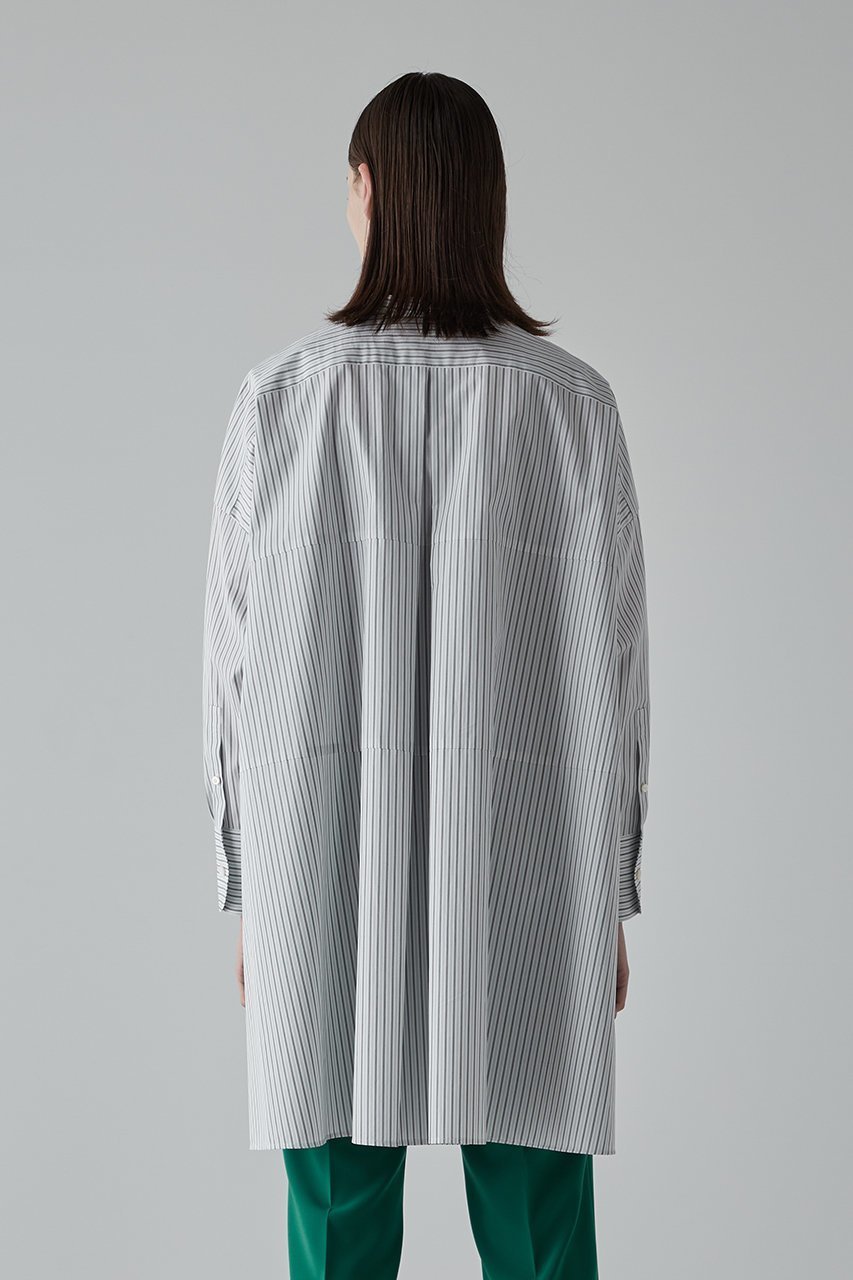 【アドーア/ADORE】のTHOMAS MASON COブロードシャツ 人気、トレンドファッション・服の通販 founy(ファニー) 　ファッション　Fashion　レディースファッション　Fashion for Women　トップス・カットソー　Cut & Sew Tops　シャツ・ブラウス・オフィスカジュアル　Elegant Blouses & Button-Ups　スリーブ　Sleeve, Long Sleeve / Short Sleeve　センター　Center, Center Line　ティアード　Tiered, Tiered Style　フェミニン　Feminine, Girly　ブロード　Broadcloth, Fine Cotton　ロング　Long, Long-Length　other-4|ID: prp329100003085051 ipo3291000000032943749