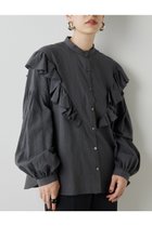 【ウィムガゼット/Whim Gazette】のフリルブラウス 人気、トレンドファッション・服の通販 founy(ファニー) ファッション Fashion レディースファッション WOMEN トップス・カットソー Tops/Tshirt シャツ/ブラウス Shirts/Blouses ジャケット Jacket スリーブ Sleeve フェミニン Feminine フリル Frills ロング Long NEW・新作・新着・新入荷 New Arrivals thumbnail チャコールグレー|ID: prp329100003088085 ipo3291000000028016181