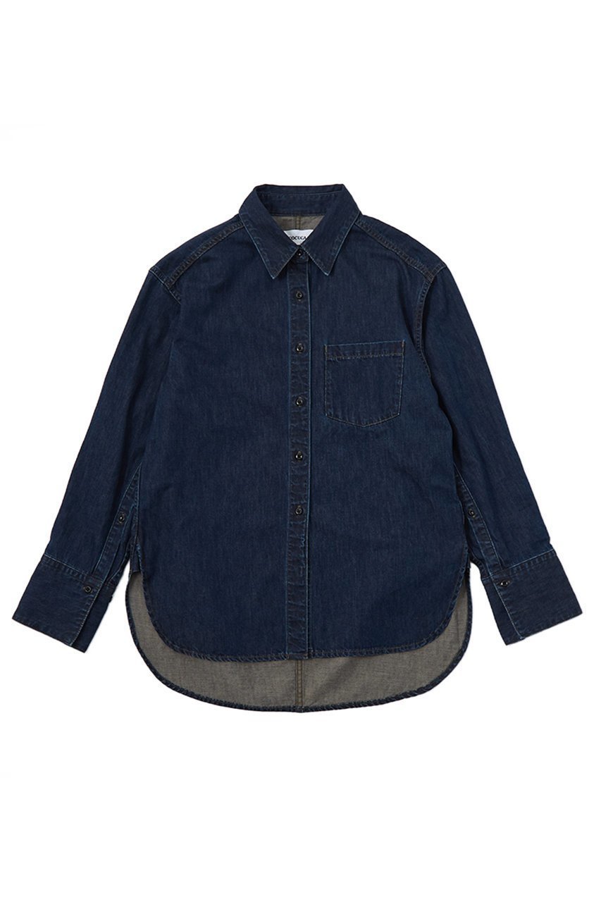 【ザ ストア バイ シー/THE STORE by C】のデニムシャツ 人気、トレンドファッション・服の通販 founy(ファニー) 　ファッション　Fashion　レディースファッション　Fashion for Women　トップス・カットソー　Cut & Sew Tops　シャツ・ブラウス・オフィスカジュアル　Elegant Blouses & Button-Ups　おすすめ　Recommended / Our Picks　スリーブ　Sleeve, Long Sleeve / Short Sleeve　デニム　Denim, Jeans Material　ロング　Long, Long-Length　 other-1|ID: prp329100003090202 ipo3291000000035957843
